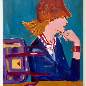 Purple Bag, Orange Hat i