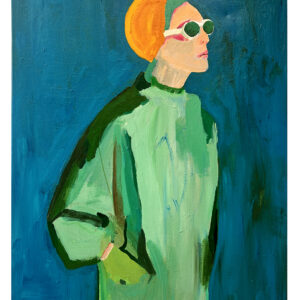 painting: Green Rainy days